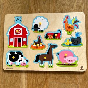 Hape - Farm Peg Puzzle